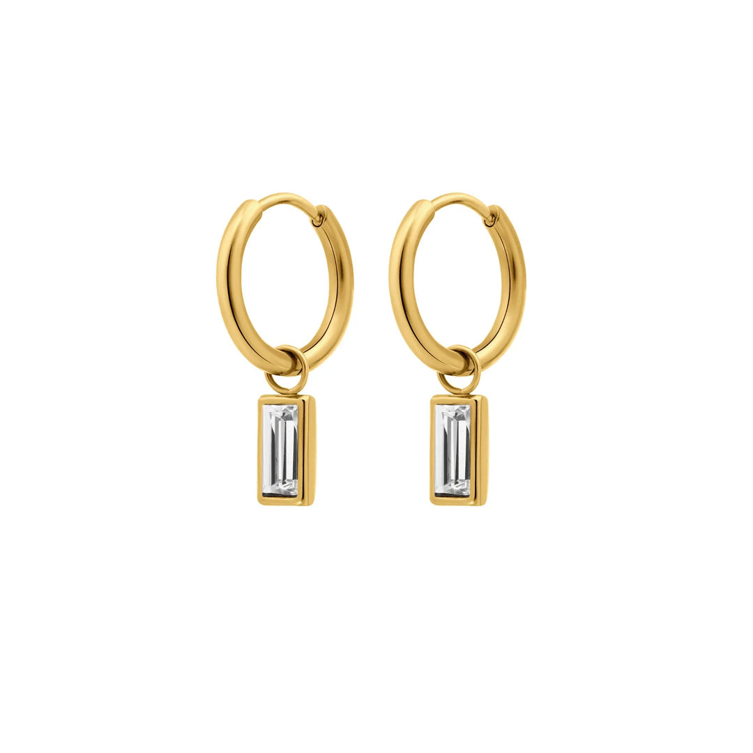 Dainty dangle Hoops