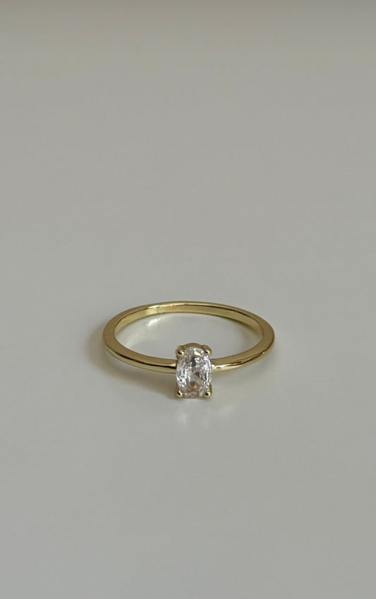 Oval plain ring