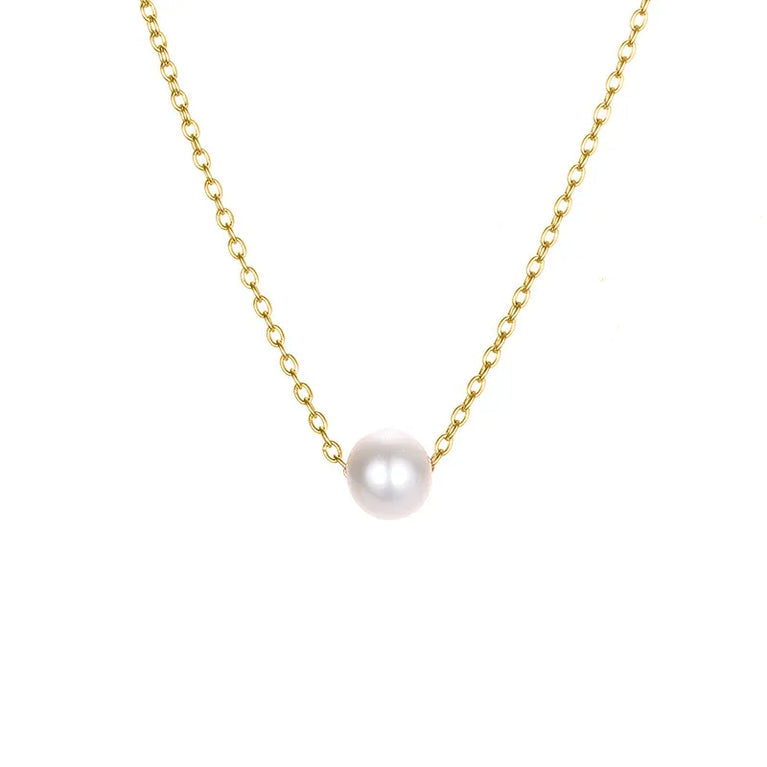 Dainty pearl necklace
