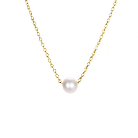 Dainty pearl necklace