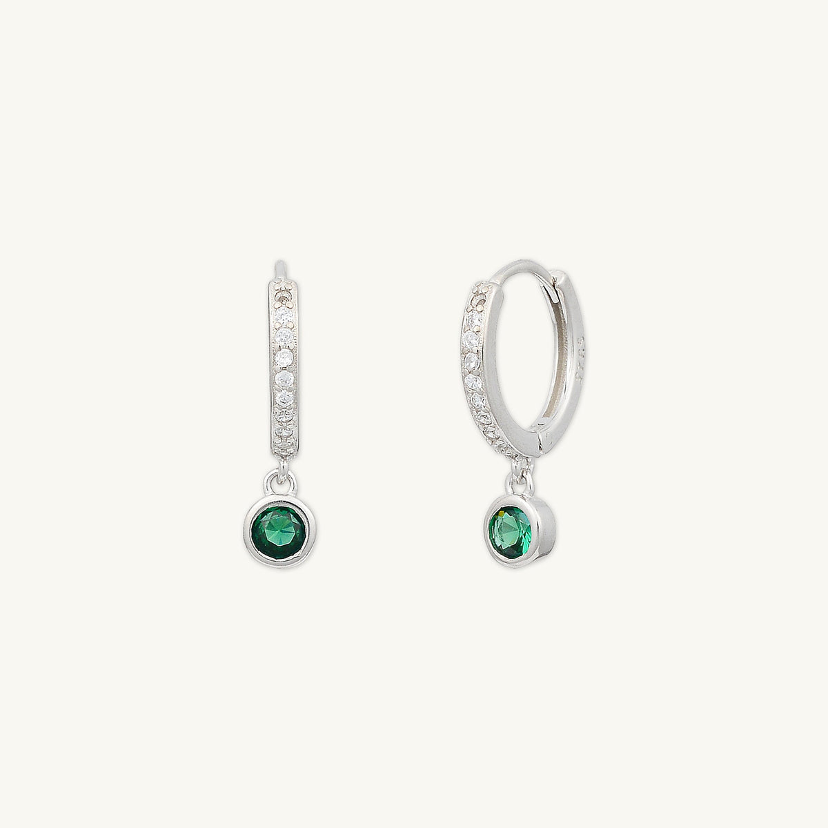 Stone Cz Hoops