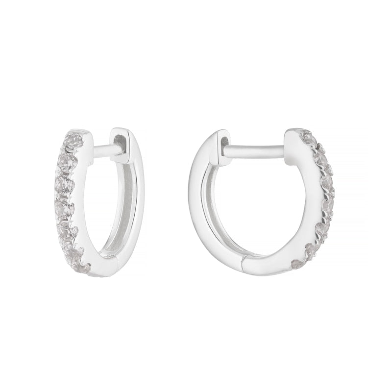 Silver mini Huggies