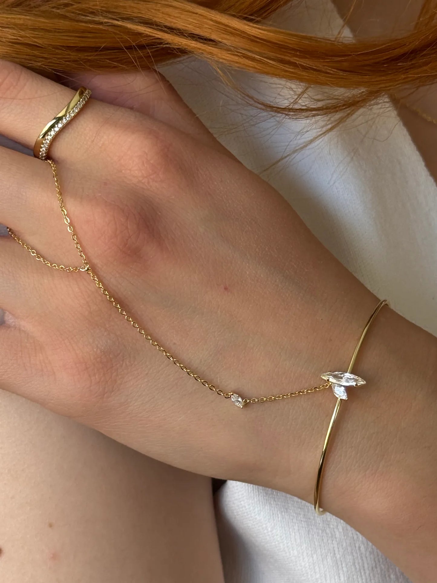 Gem Cuff Handchain