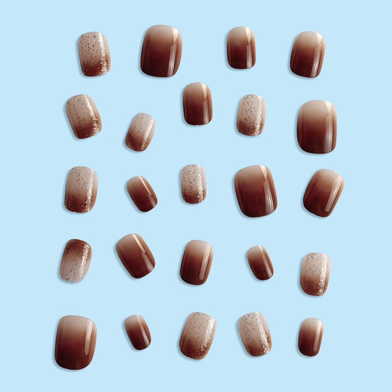Brown smudge nails