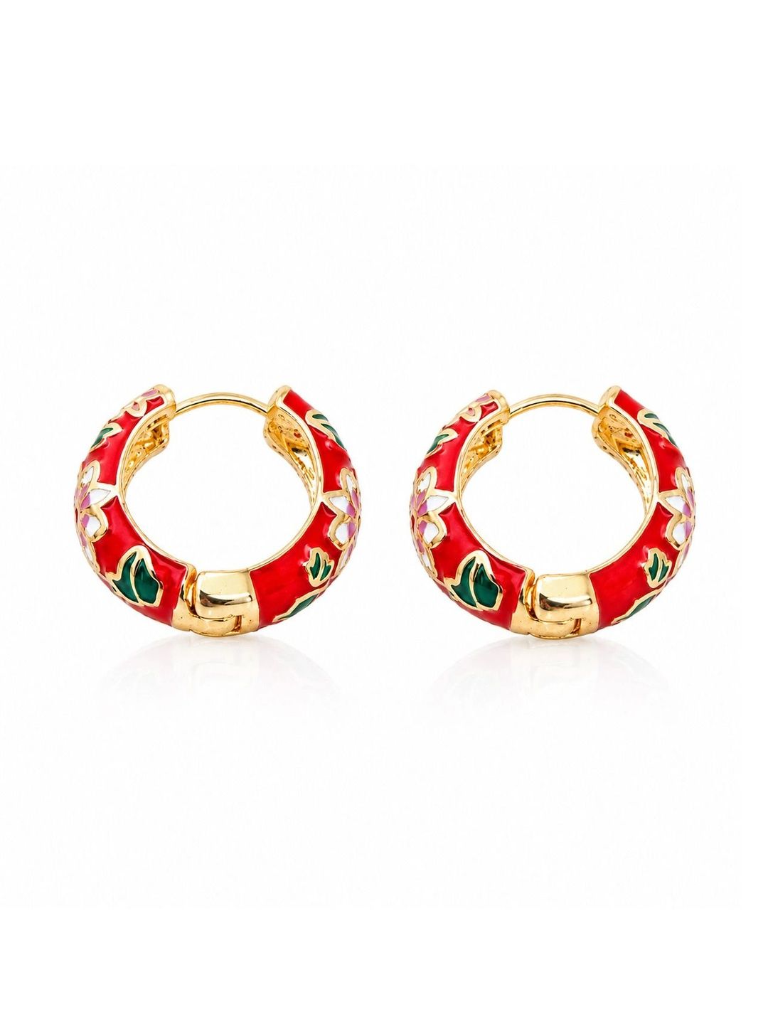 Red Resin Hoops