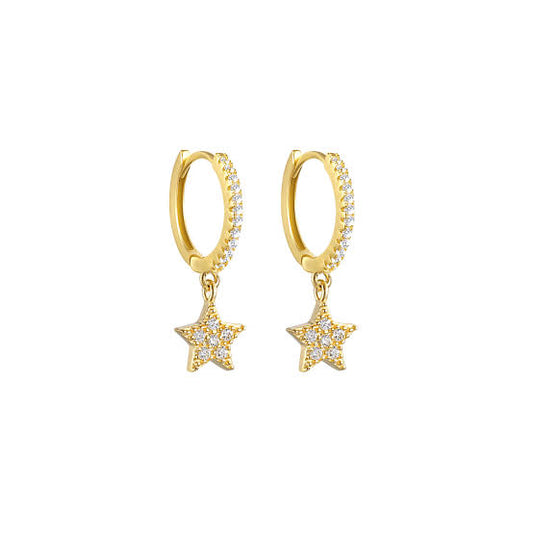 Zirconia Star huggie