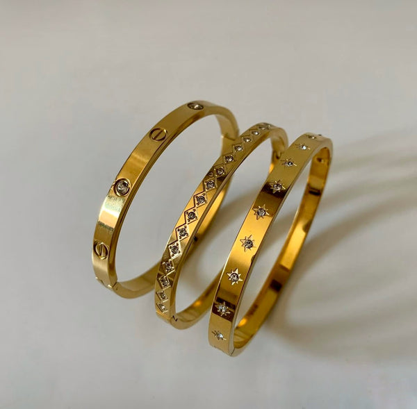 18k plated cuffs