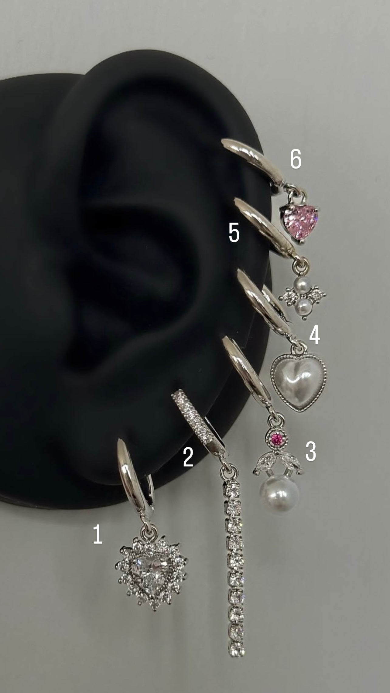 Sterling silver Huggies
