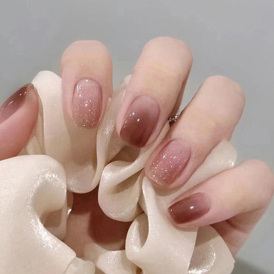 Brown smudge nails